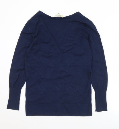 Womens UK Size 10 Matalan Blue Cardigan Jumper
