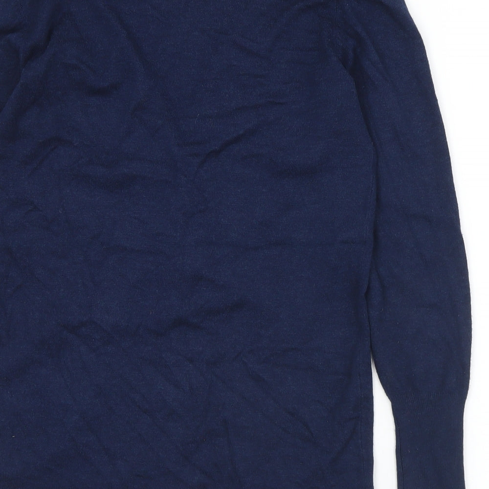 Womens UK Size 10 Matalan Blue Cardigan Jumper