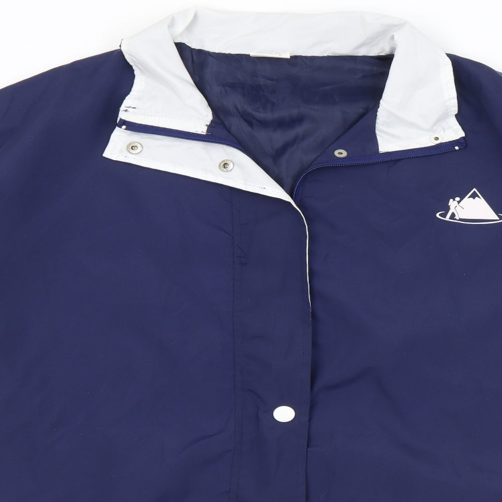 Womens UK Size 18 Anne De Lancay Blue Windbreaker Coat