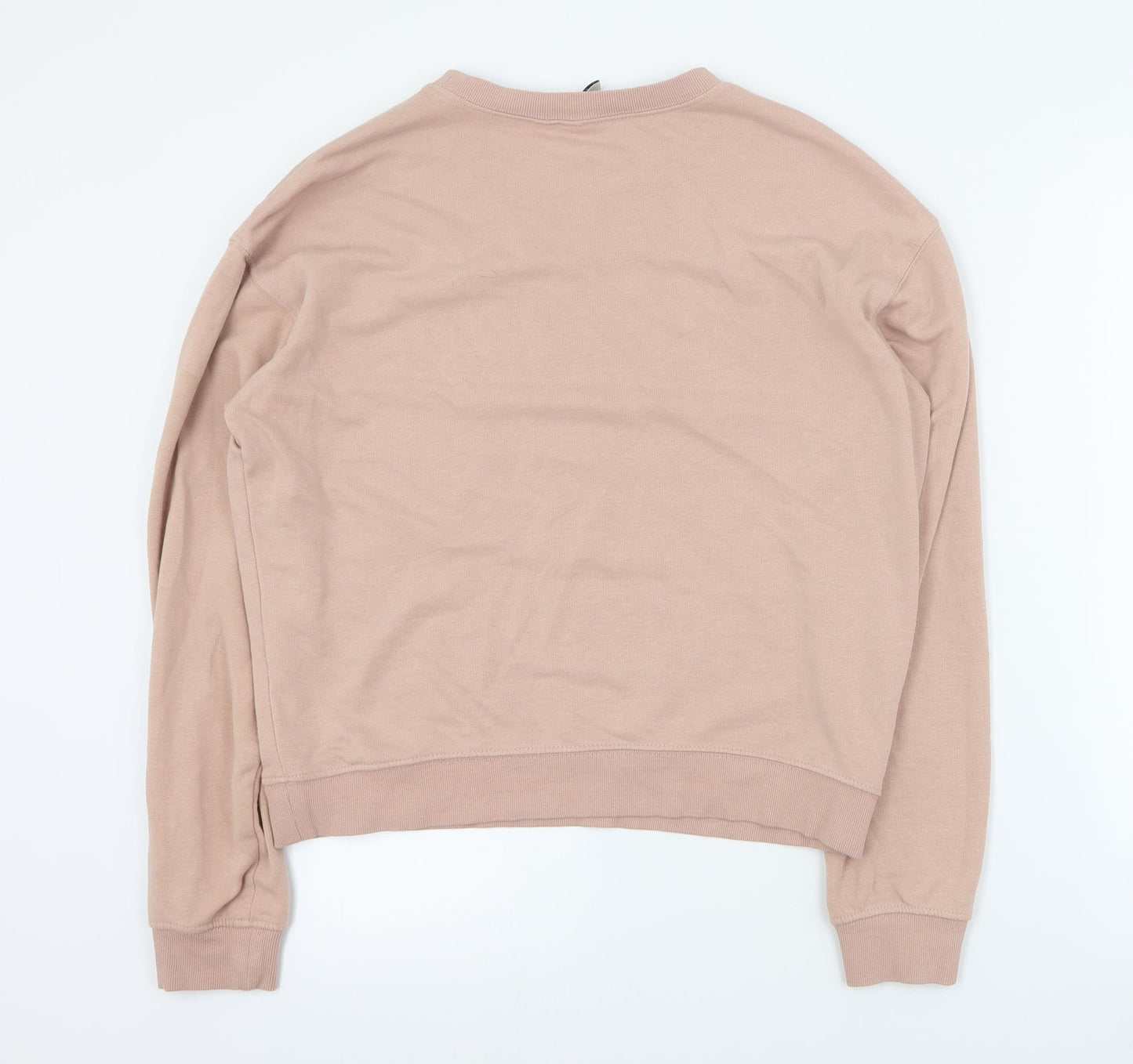 H&M Womens Pink  Cotton Pullover Sweatshirt Size S  Pullover