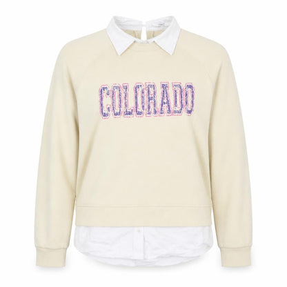 NEXT Womens Beige  Cotton Pullover Sweatshirt Size L  Pullover
