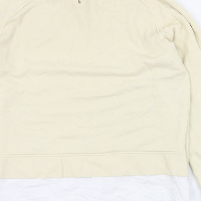 NEXT Womens Beige  Cotton Pullover Sweatshirt Size L  Pullover