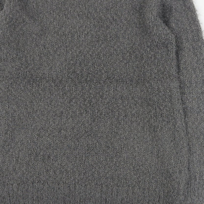 Amara Raya Womens Grey Round Neck  Polyester Pullover Jumper Size S