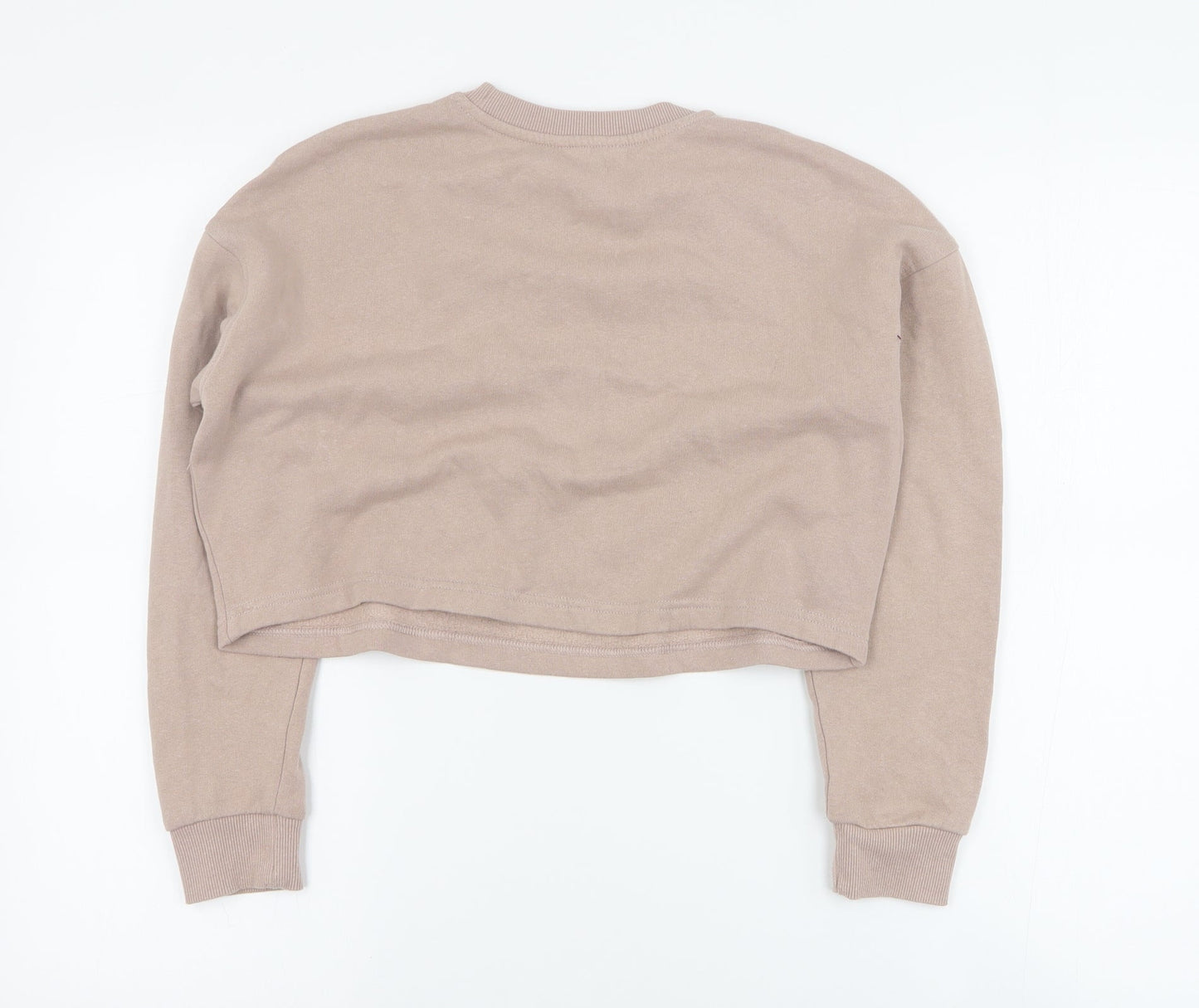 New Look Girls Beige  Cotton Pullover Sweatshirt Size 10-11 Years  Pullover