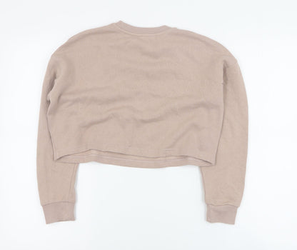 New Look Girls Beige  Cotton Pullover Sweatshirt Size 10-11 Years  Pullover