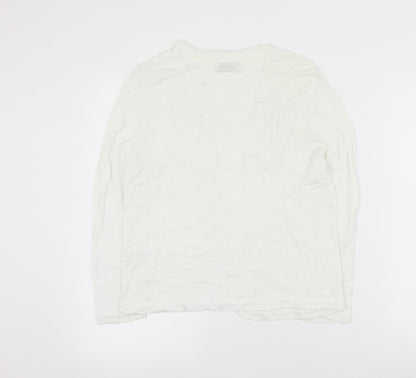 Womens UK Size 12 Matalan Ivory Cardigan Jumper