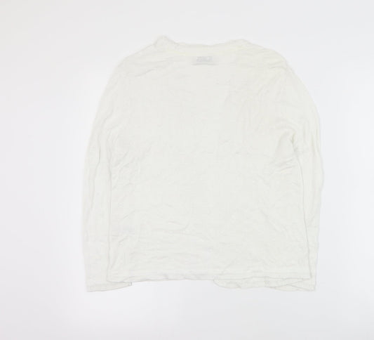 Womens UK Size 12 Matalan Ivory Cardigan Jumper