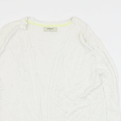 Womens UK Size 12 Matalan Ivory Cardigan Jumper