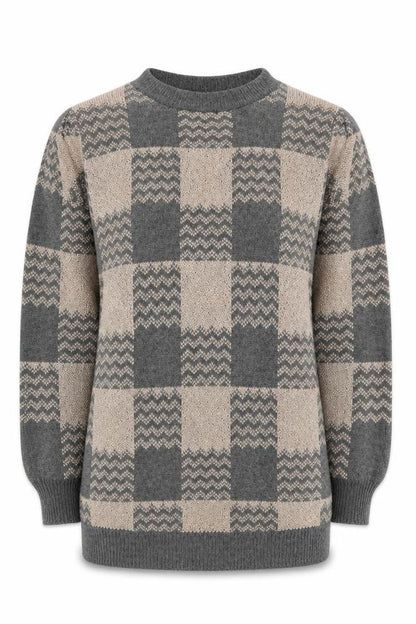 Wildflower Womens Grey Round Neck  Polyester Pullover Jumper Size S