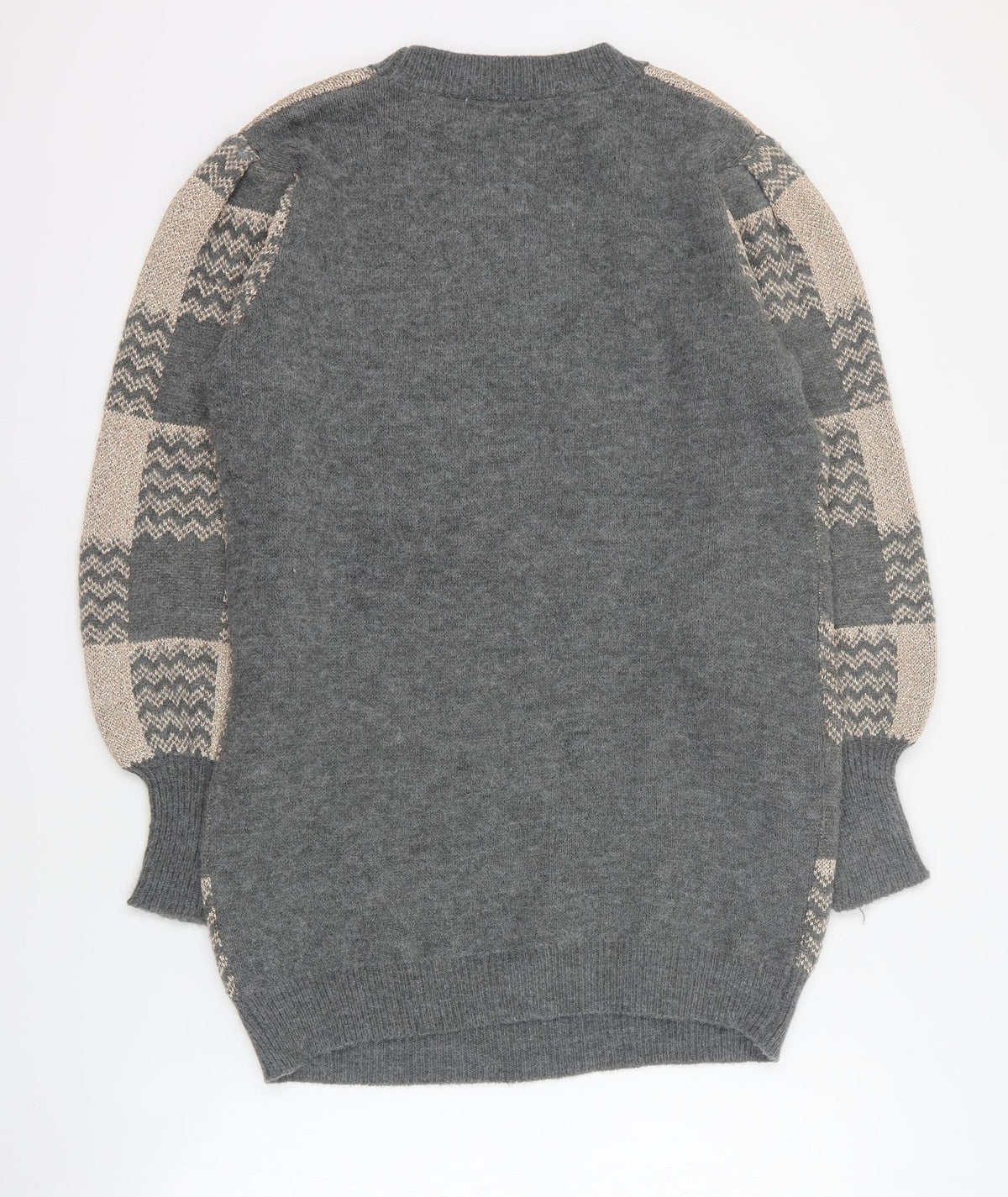 Wildflower Womens Grey Round Neck  Polyester Pullover Jumper Size S
