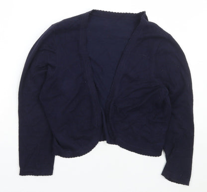 Womens UK Size S Preworn Blue Cardigan Jumper