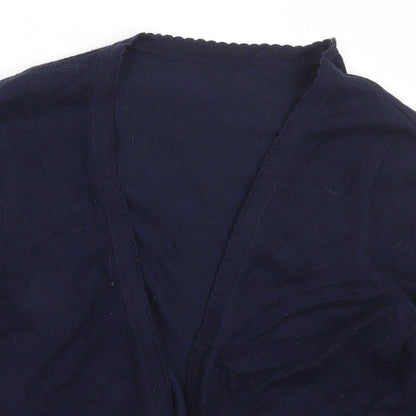 Womens UK Size S Preworn Blue Cardigan Jumper