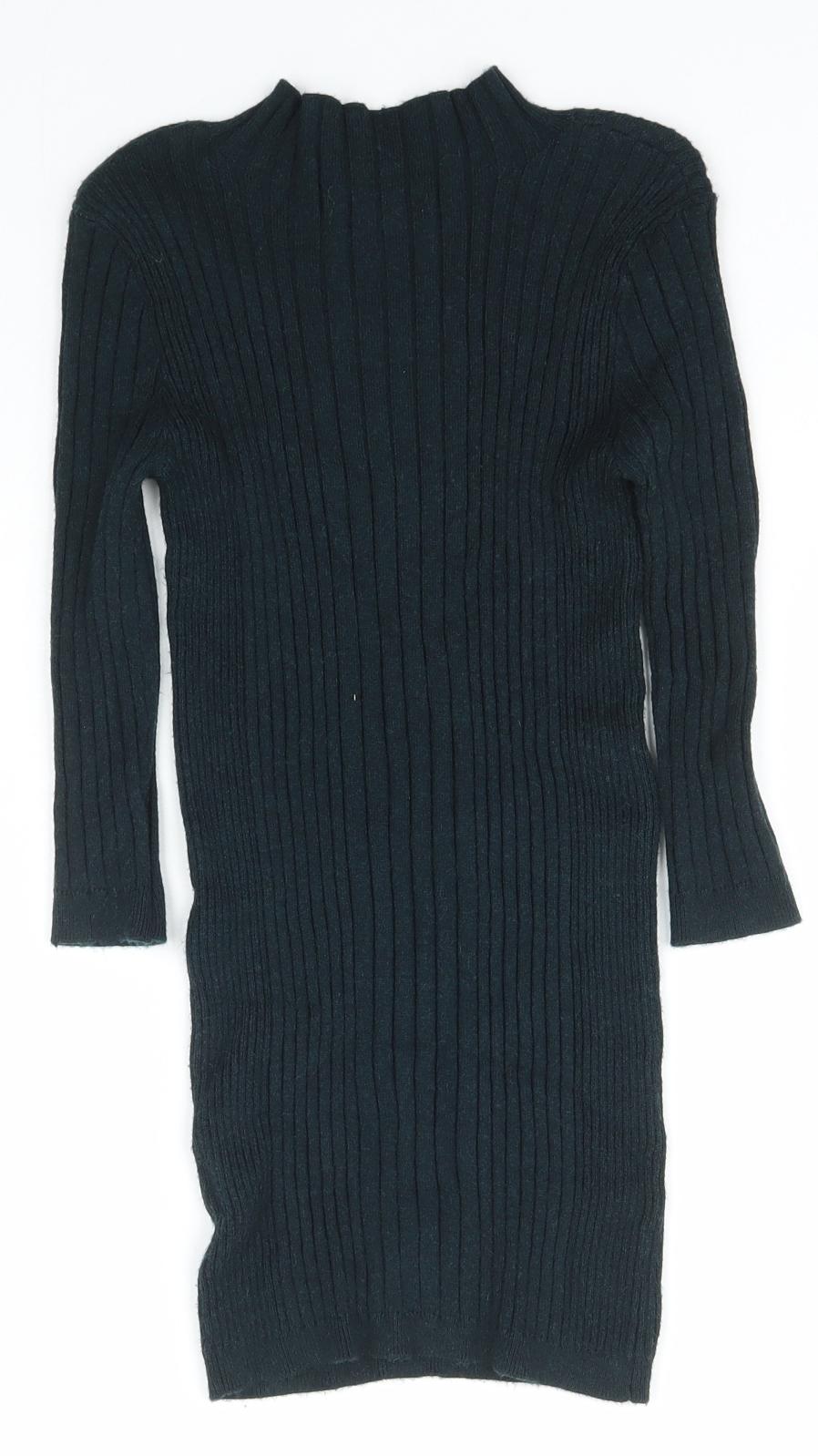 Atmosphere Womens Green High Neck  Viscose Pullover Jumper Size 6
