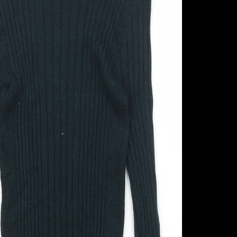 Atmosphere Womens Green High Neck  Viscose Pullover Jumper Size 6