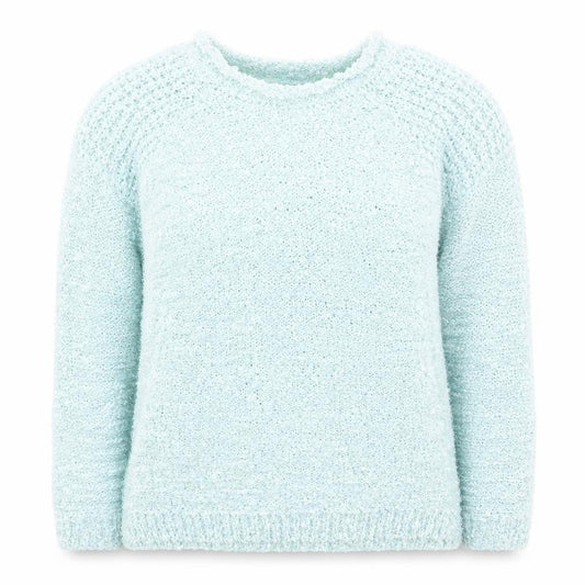 Bonmarché Womens Blue Scoop Neck Nylon Pullover Jumper Size M