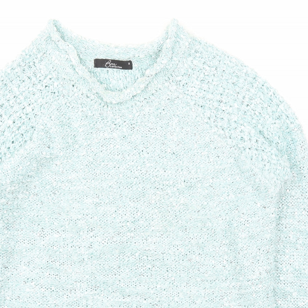 Womens UK Size M BM Blue Pullover Jumper