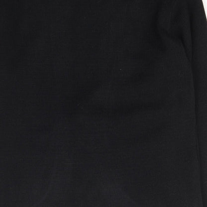 Jenifer Womens Black V-Neck  Acrylic Cardigan Jumper Size M