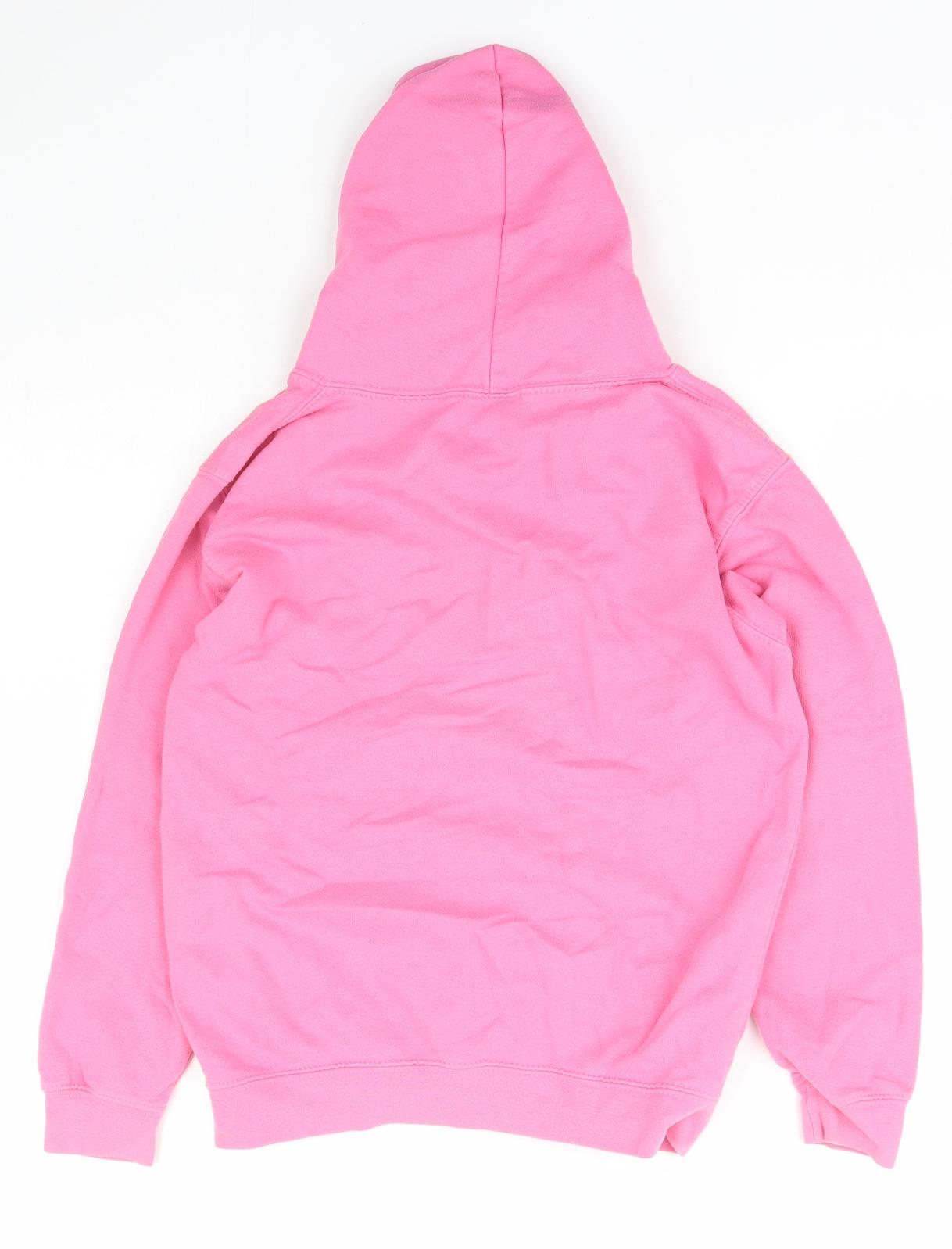 Just Hoods Girls Pink  Polyester Pullover Hoodie Size 9-10 Years  Pullover - Eat sleep repeat