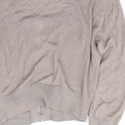 Womens UK Size S Sisley Brown Cardigan Jumper