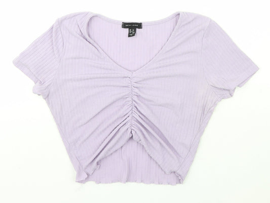 Womens UK Size 12 New Look Purple Pullover Jumper