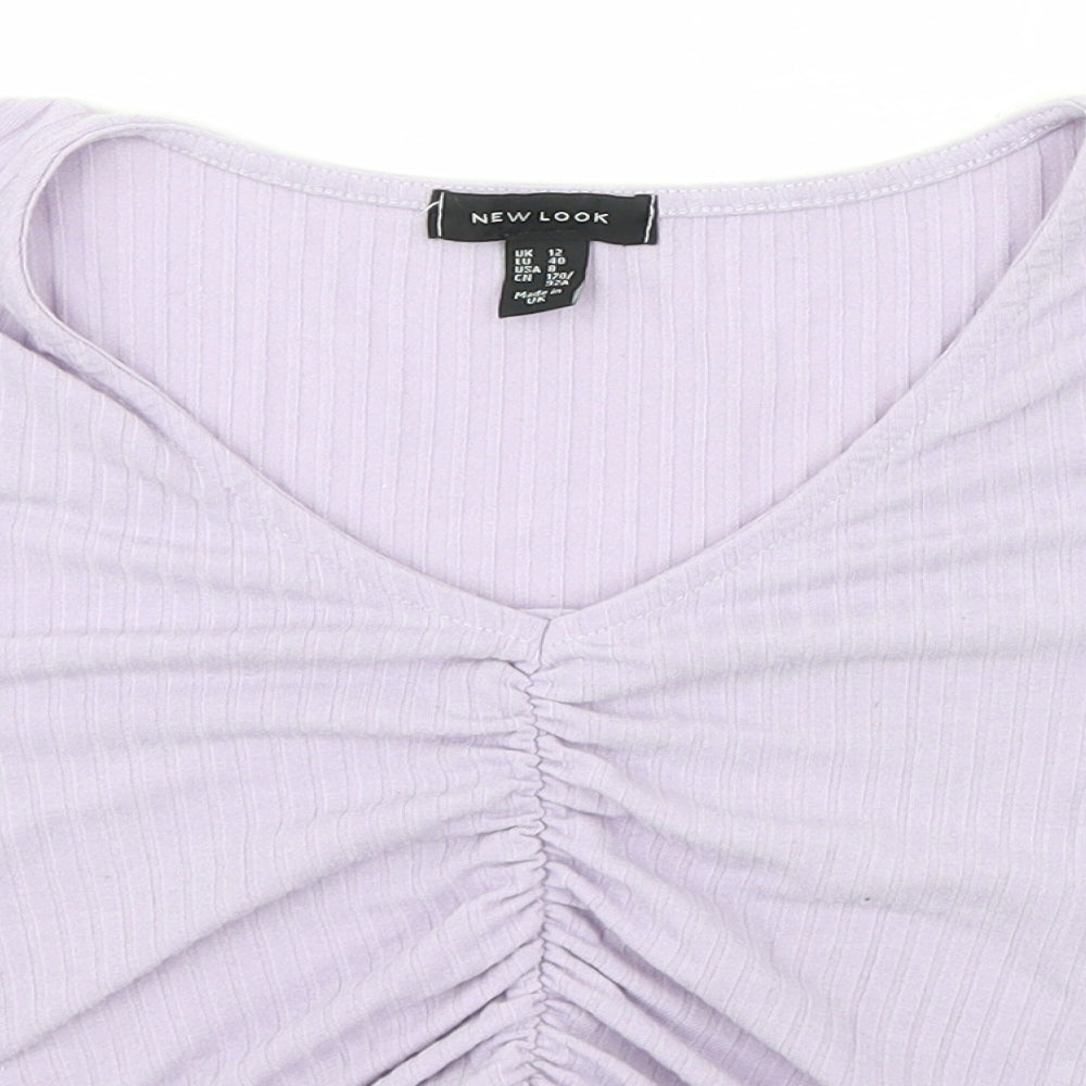 Womens UK Size 12 New Look Purple Pullover Jumper