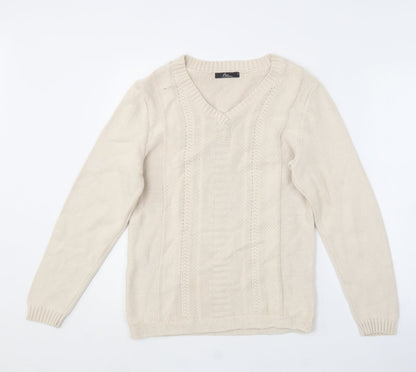 Womens UK Size S BM collection Beige Pullover Jumper