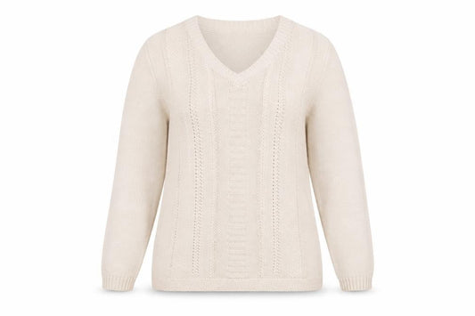 Womens UK Size S BM collection Beige Pullover Jumper