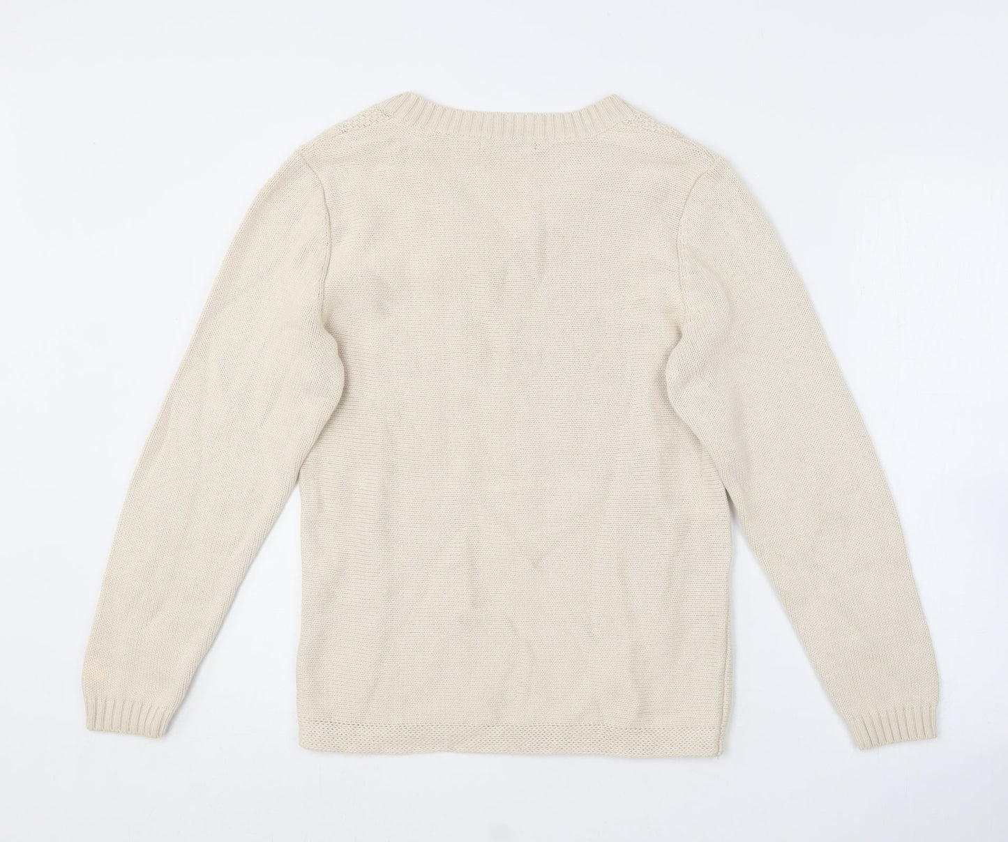 Womens UK Size S BM collection Beige Pullover Jumper