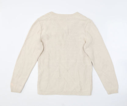 Womens UK Size S BM collection Beige Pullover Jumper