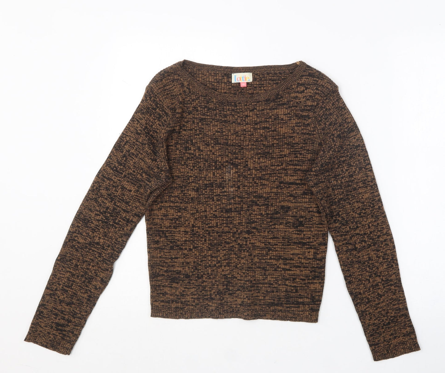 Lotties Womens  Round Neck  Acrylic Pullover Jumper Size 14