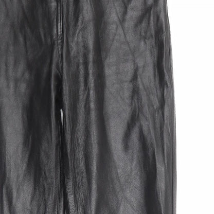 Vera Pelle Womens Black  Polyester Jegging Trousers Size 42 L27 in Regular