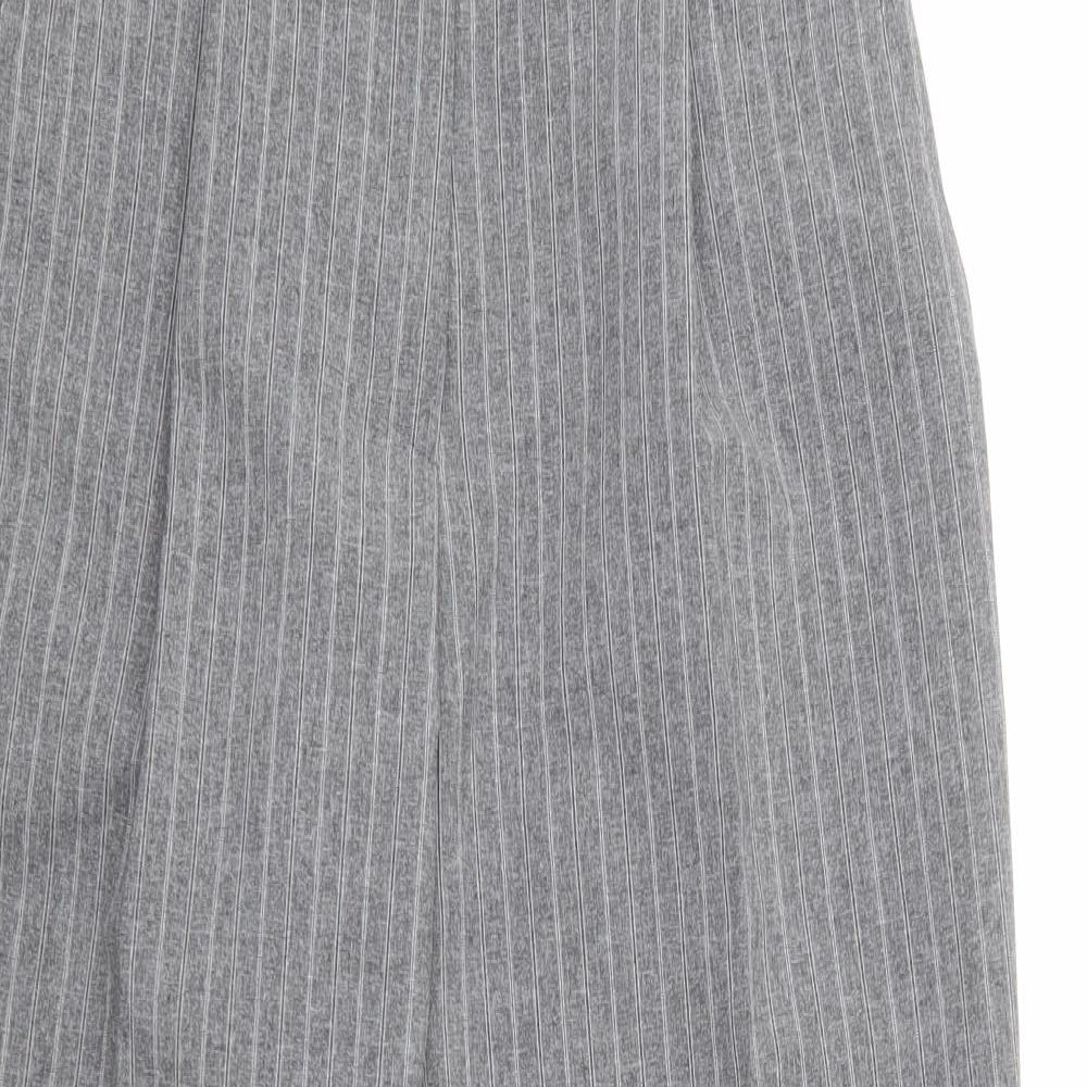 Womens UK Size 12 Marks and Spencer Regular Fit Dress Pants Grey Trousers