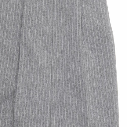 Womens UK Size 12 Marks and Spencer Regular Fit Dress Pants Grey Trousers