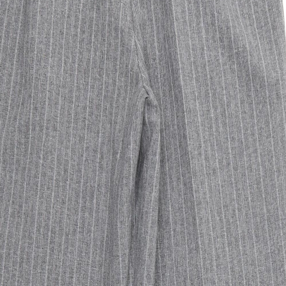 Womens UK Size 12 Marks and Spencer Regular Fit Dress Pants Grey Trousers