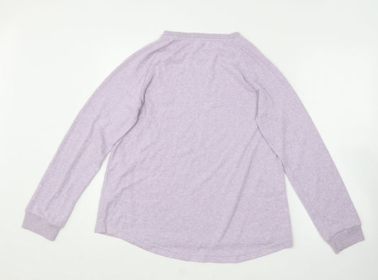 Primark Womens Purple Round Neck  Polyester Pullover Jumper Size S   - Size 10/12