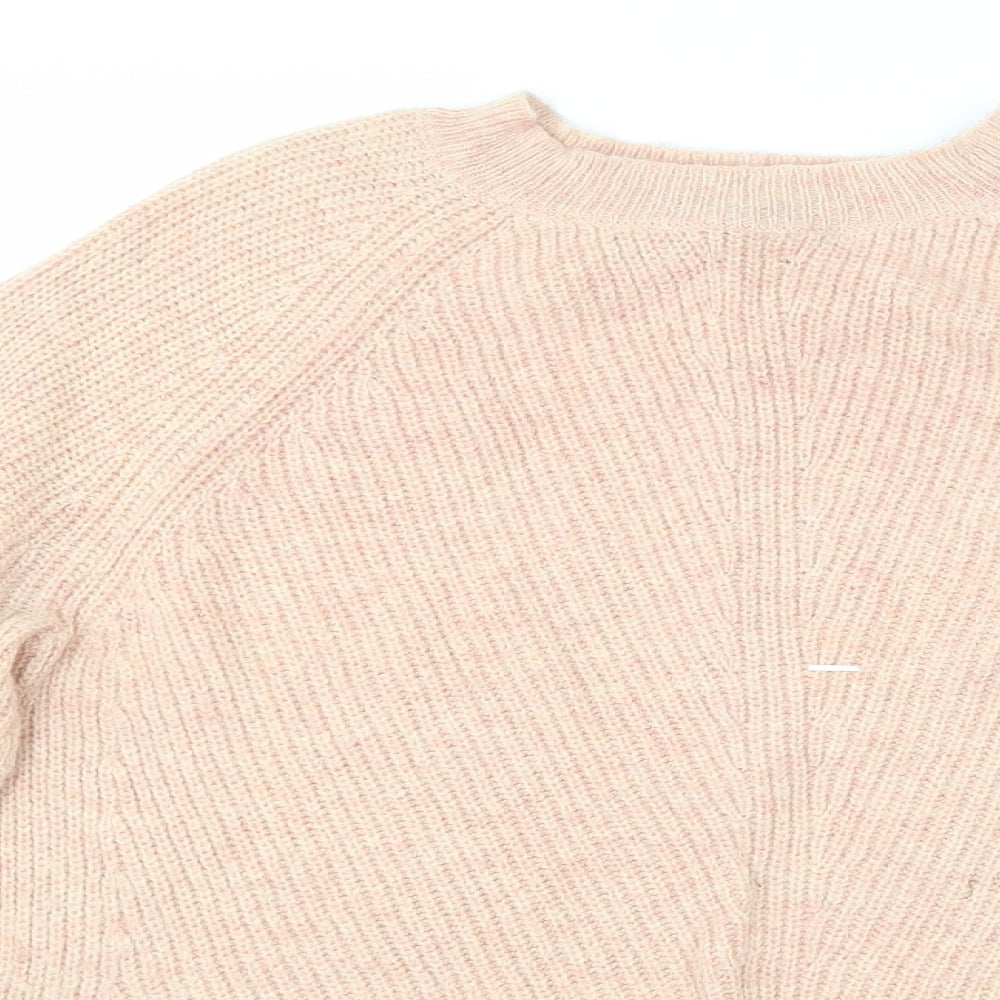 Womens UK Size S Marks and Spencer Pink Pullover Jumper