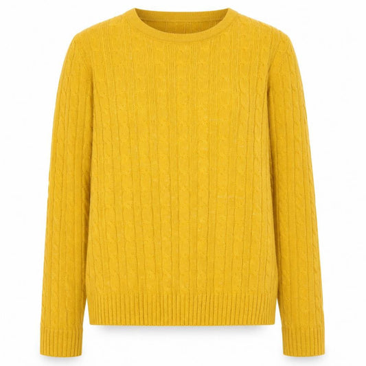 Womens UK Size S Chemistry Yellow Pullover Jumper