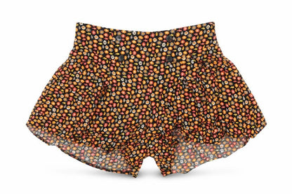 Be Beau Womens Black Floral Viscose Paperbag Shorts Size 8 L4 in Regular Zip