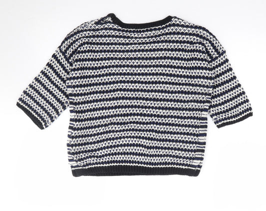 Womens UK Size 10 New Look Blue Pullover Jumper