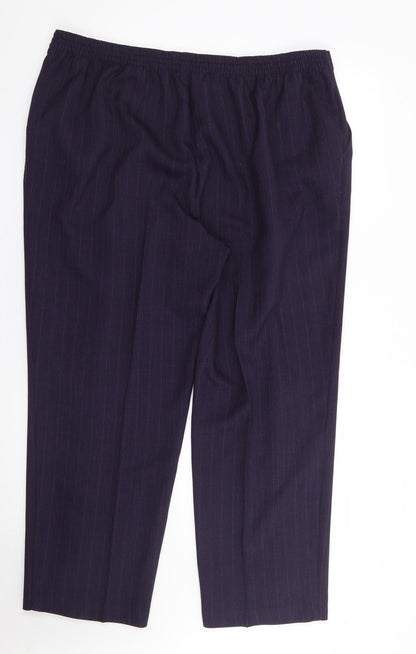 Womens UK Size 37 in Preworn Regular Fit  Purple Trousers