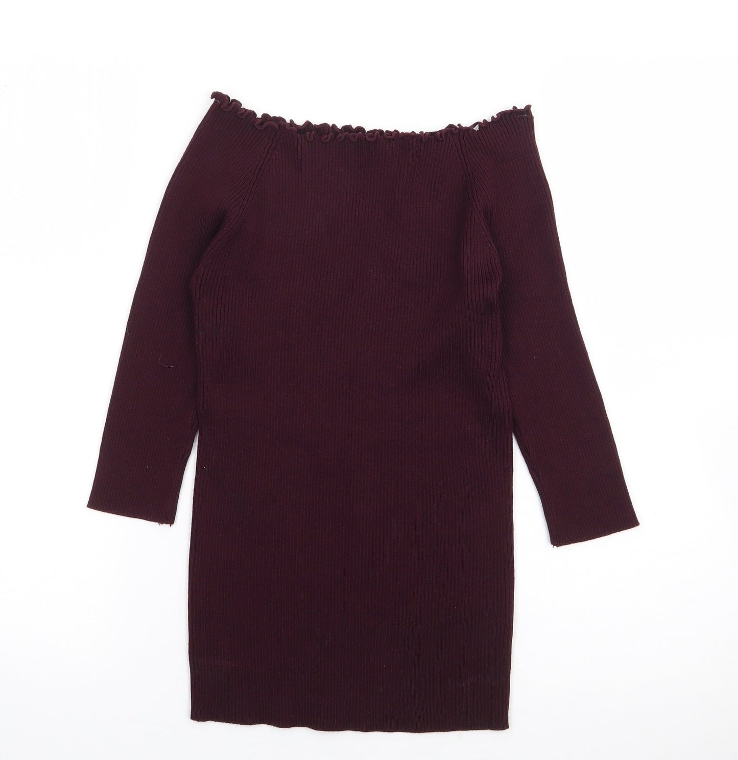 Jon & Anna Womens Purple Scoop Neck  Cotton Pullover Jumper Size XL   - Ribbed