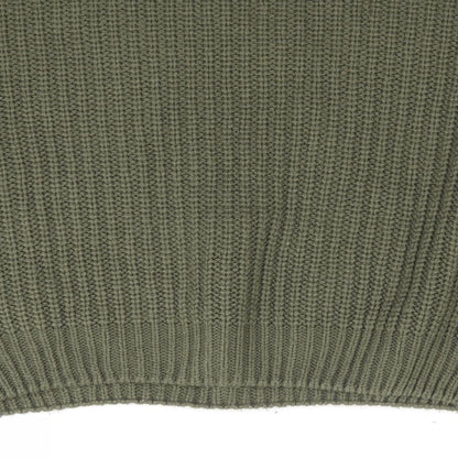 Primark Womens Green Crew Neck  Acrylic Pullover Jumper Size S