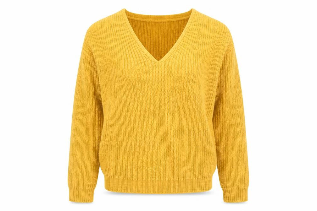 Womens UK Size S New Look Yellow Pullover Jumper
