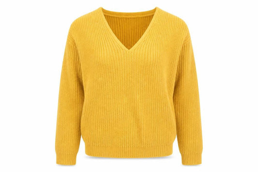 Womens UK Size S New Look Yellow Pullover Jumper