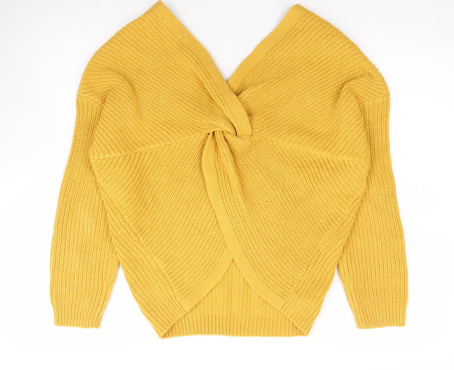 Womens UK Size S New Look Yellow Pullover Jumper