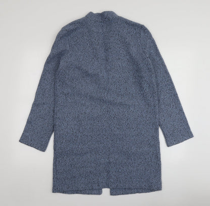 TU Womens Blue V-Neck  Polyester Cardigan Jumper Size S