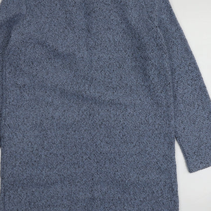 TU Womens Blue V-Neck  Polyester Cardigan Jumper Size S