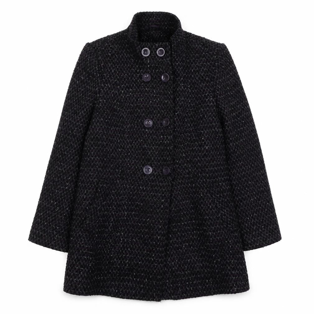 EWM Womens Purple   Overcoat Coat Size S