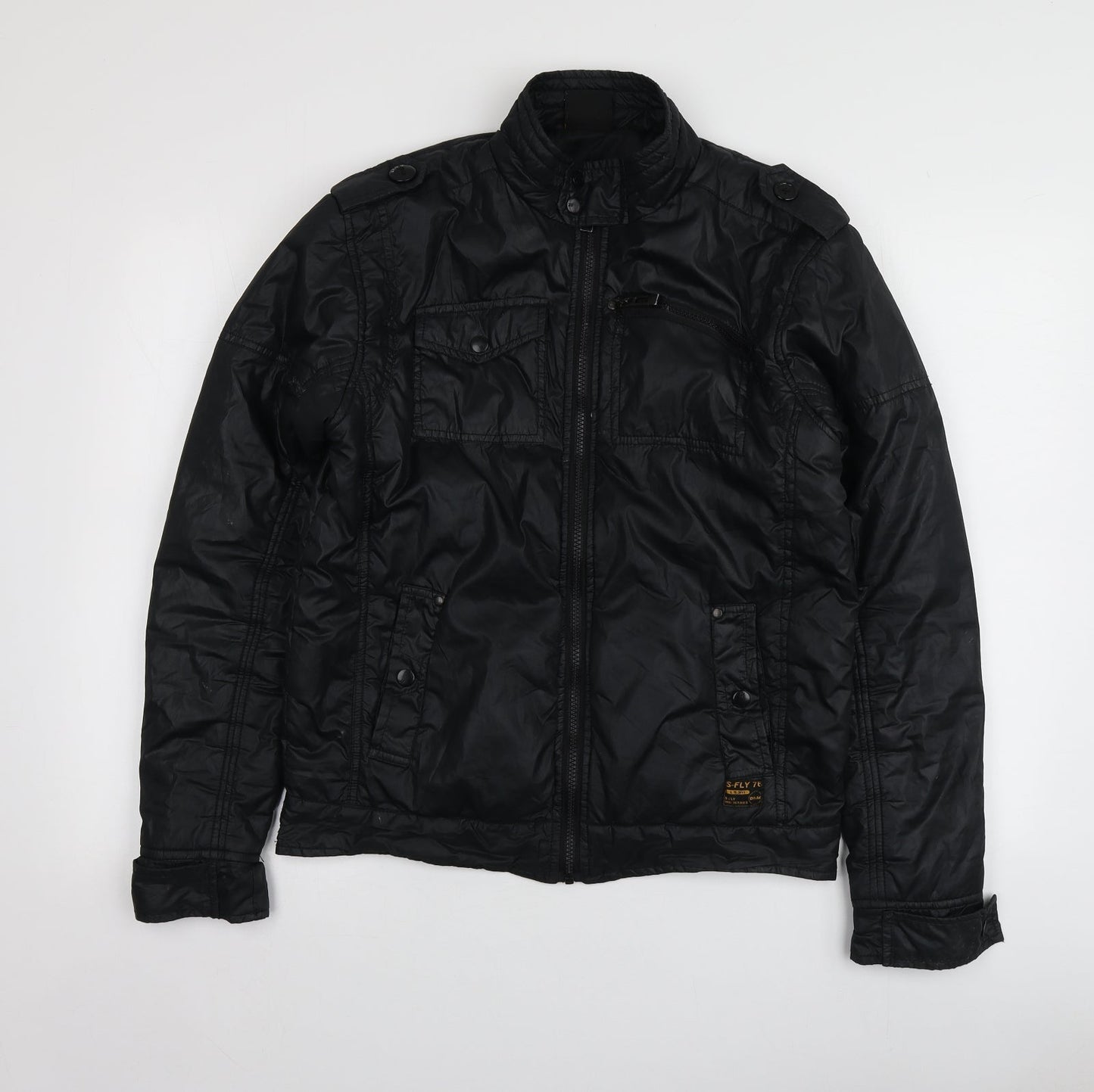 Mens UK Size S S-Fly Black Jacket