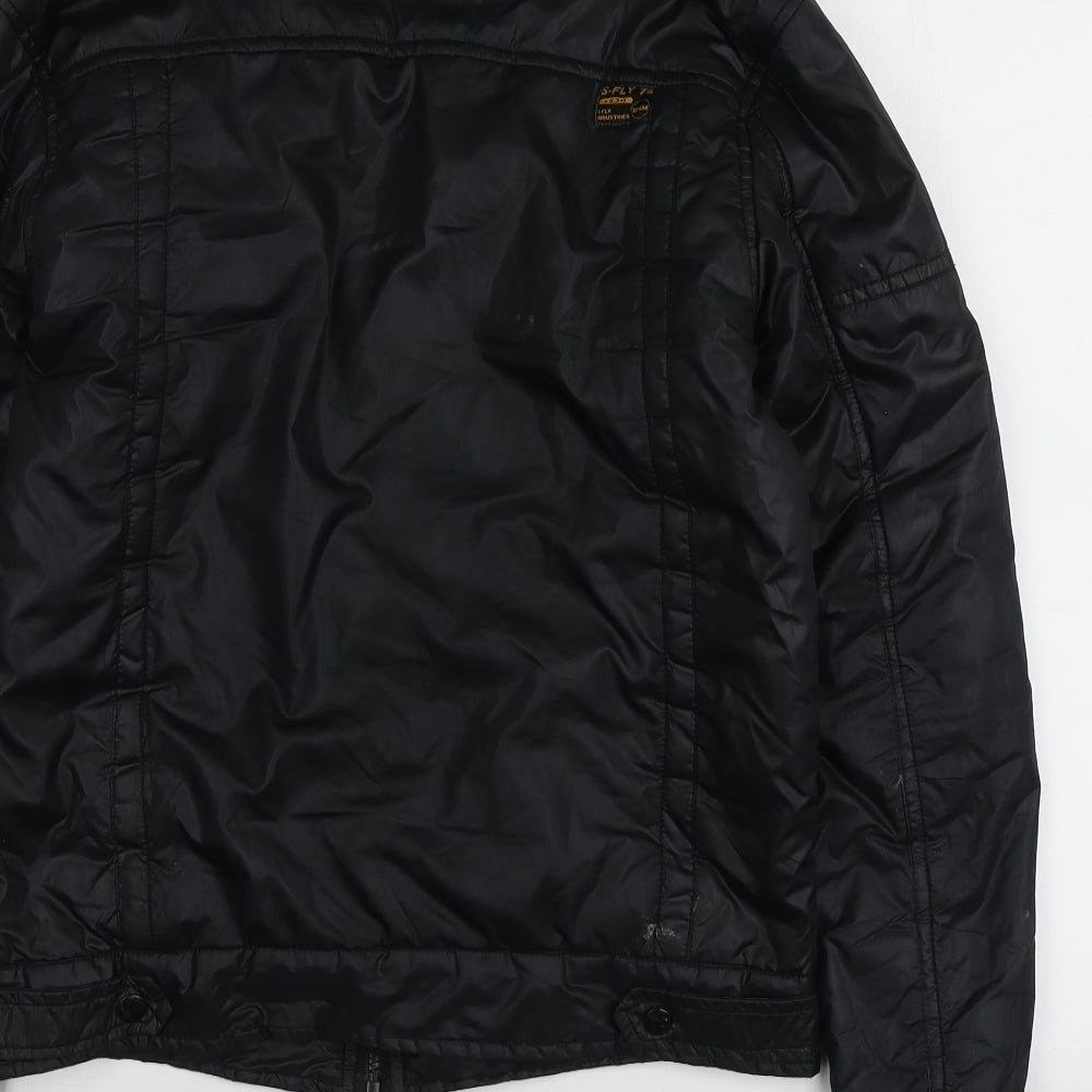 Mens UK Size S S-Fly Black Jacket